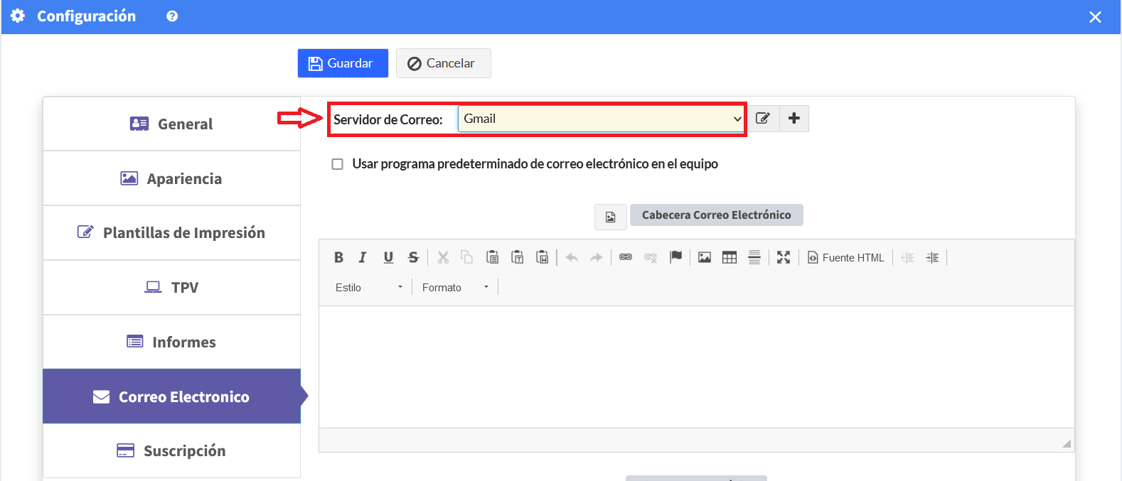 Servidor de Correo