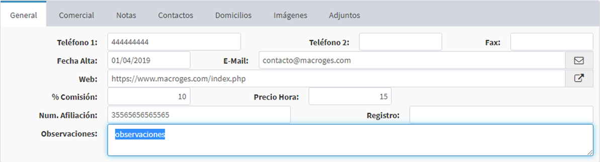Crear nuevo empleado