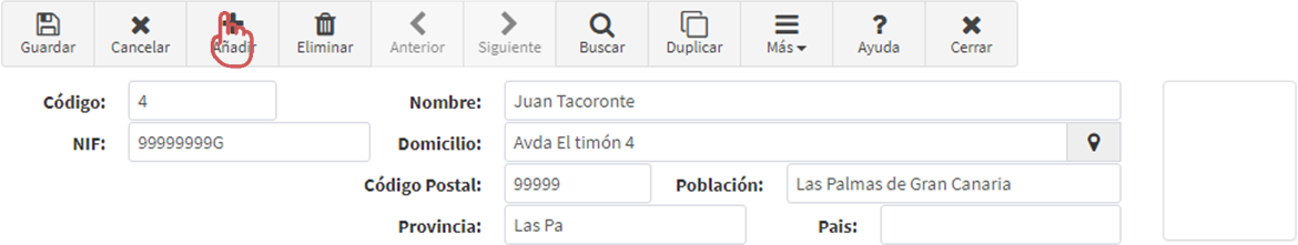 Crear nuevo empleado